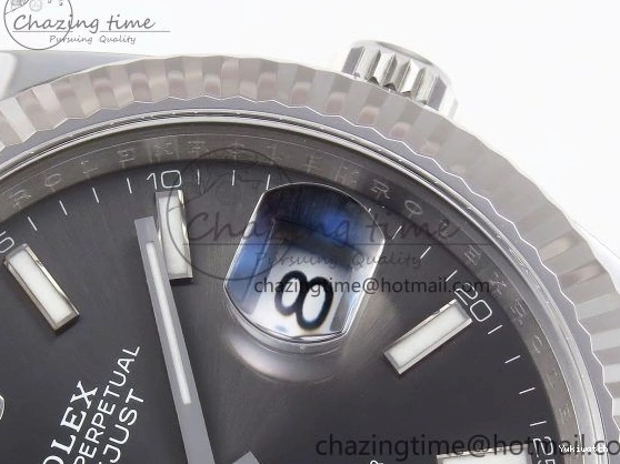 Best on DateJust 126334 41 C+F Oyster Steel 904L 1:1 Edition Dial VR3235 Bracelet SS Gray 1224